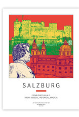 ART-DOMINO® BY SABINE WELZ Plakat - Salzburg