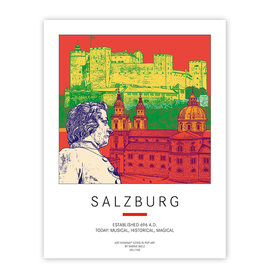 ART-DOMINO® BY SABINE WELZ Plakat - Österreich - Salzburg