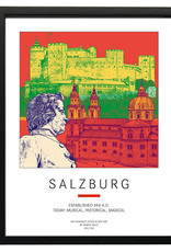 ART-DOMINO® BY SABINE WELZ Affiche - Salzburg