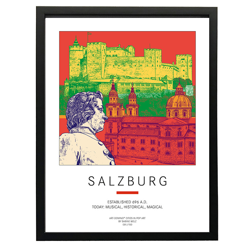 ART-DOMINO® BY SABINE WELZ Plakat - Salzburg