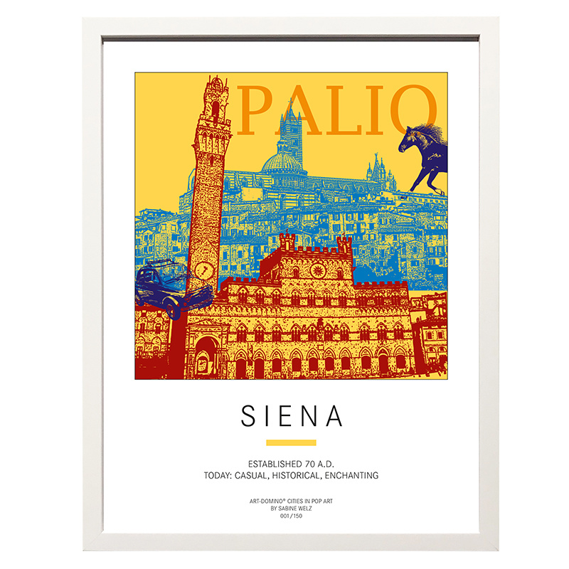 ART-DOMINO® BY SABINE WELZ Plakat - Siena