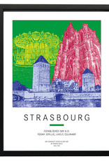 ART-DOMINO® BY SABINE WELZ Poster - Strasbourg