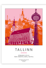 ART-DOMINO® BY SABINE WELZ Poster - Tallinn