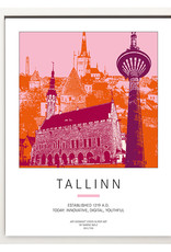 ART-DOMINO® BY SABINE WELZ Poster - Tallinn