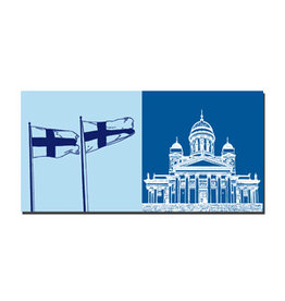 ART-DOMINO® BY SABINE WELZ Leinwandbild - Finland - Helsinki - 082-01