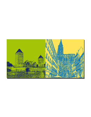 MAGNET-STORIES Strasbourg - Ponts couverts + Église Notre-Dame, rue mercière