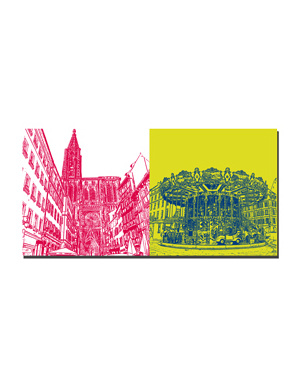 MAGNET-STORIES Strasbourg - Liebfrauenkirche, rue mercière + Hist. Karussell Place Gutenberg