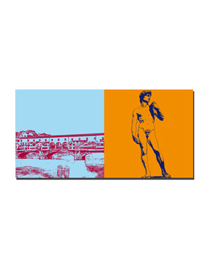 MAGNET-STORIES Florenz - Ponte Vecchio + David