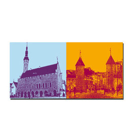 ART-DOMINO® BY SABINE WELZ Leinwandbild - Esland - Tallinn - 084-01