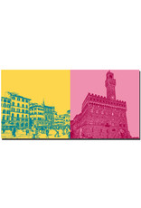 ART-DOMINO® BY SABINE WELZ Florence - Piazza della Signoria + Palazzo Vecchio