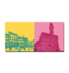 ART-DOMINO® BY SABINE WELZ Leinwandbild - Italien - Florenz - 9603