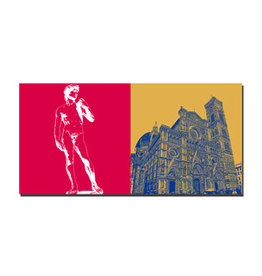 MAGNET-STORIES Picture on canvas - Italy - Florence - 9609