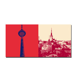 ART-DOMINO® BY SABINE WELZ Leinwandbild - Estland - Tallinn - 084-02