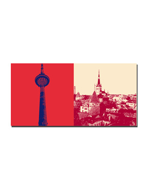 ART-DOMINO® BY SABINE WELZ Tallinn - Teletorn + View of the old town