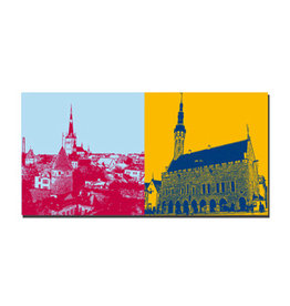 ART-DOMINO® BY SABINE WELZ Leinwandbild - Estland - Tallinn - 084-06