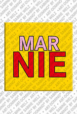 ART-DOMINO® BY SABINE WELZ MARNIE - Magnet with the name MARNIE