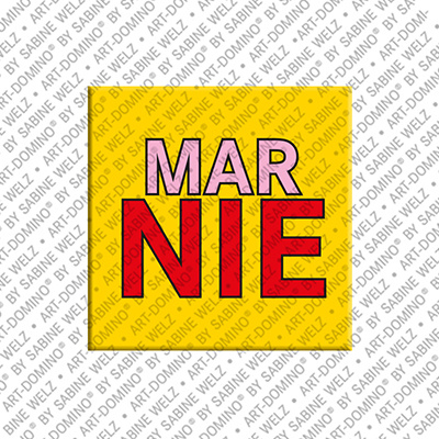 ART-DOMINO® BY SABINE WELZ MARNIE - Magnet with the name MARNIE