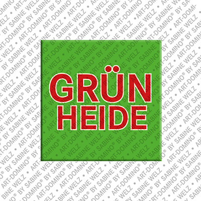 ART-DOMINO® BY SABINE WELZ Grünheide – Schriftzug