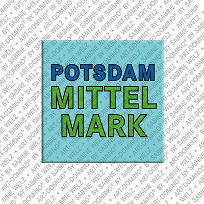 ART-DOMINO® BY SABINE WELZ Potsdam-Mittelmark – Schriftzug