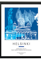 ART-DOMINO® BY SABINE WELZ Poster - Helsinki