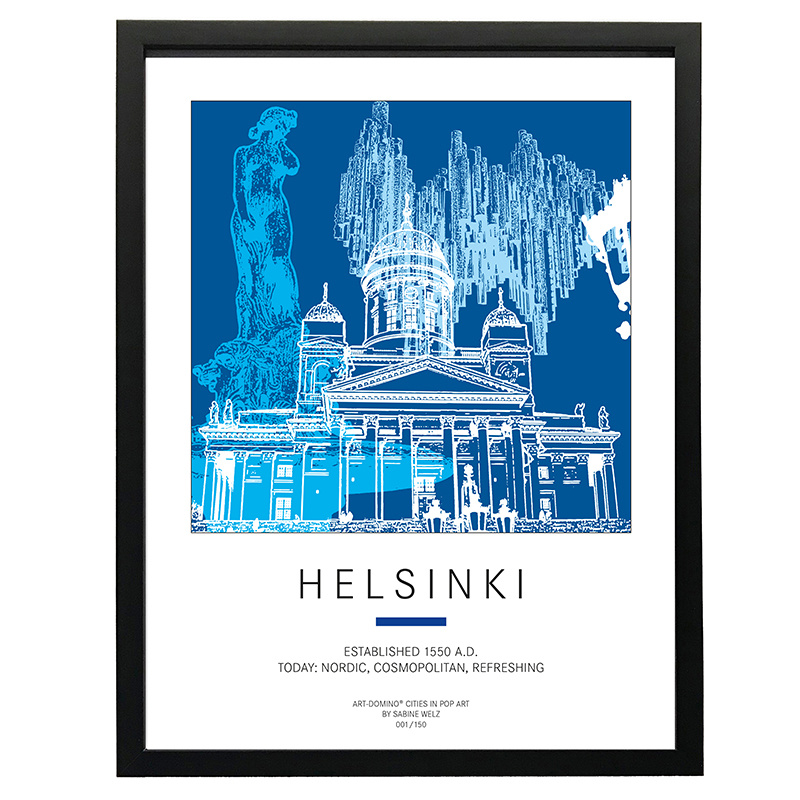 ART-DOMINO® BY SABINE WELZ Plakat - Helsinki