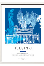 ART-DOMINO® BY SABINE WELZ Poster - Helsinki