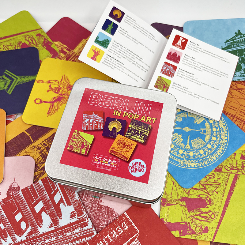 MAGNET-STORIES  Beer coaster memo "Berlin in POP ART"