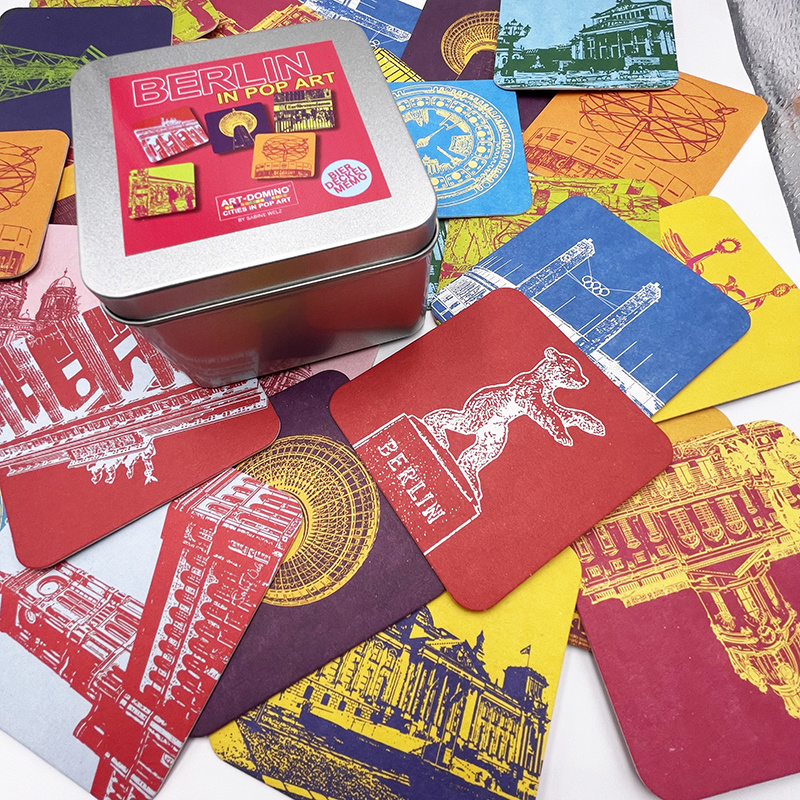 MAGNET-STORIES Bierdeckel-Memo "Berlin in POP ART"