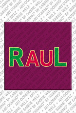 MAGNET-STORIES RAUL - Magnet with the name RAUL