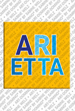 ART-DOMINO® BY SABINE WELZ ARIETTA - Aimant avec le nom ARIETTA
