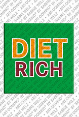 ART-DOMINO® BY SABINE WELZ DIETRICH - Magnet with the name DIETRICH