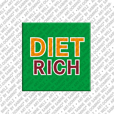 ART-DOMINO® BY SABINE WELZ DIETRICH - Magnet with the name DIETRICH