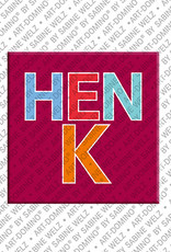 MAGNET-STORIES HENK - Magnet with the name HENK