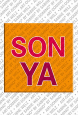 MAGNET-STORIES SONYA - Aimant avec le nom  SONYA
