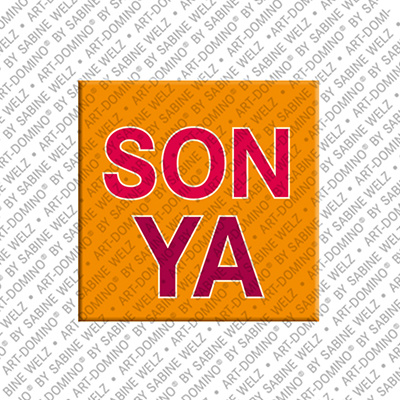 MAGNET-STORIES SONYA - Magnet mit dem Vornamen SONYA
