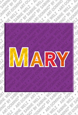 ART-DOMINO® BY SABINE WELZ MARY - Magnet with the name MARY