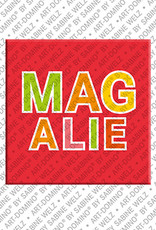 ART-DOMINO® BY SABINE WELZ MAGALIE - Magnet with the name MAGALIE