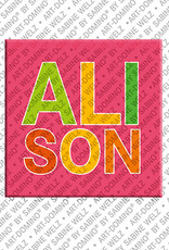 MAGNET-STORIES ALISON - Magnet mit dem Vornamen ALISON