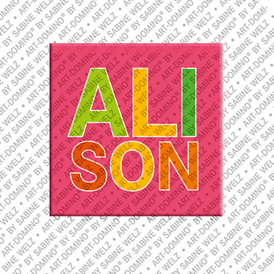 MAGNET-STORIES ALISON - Magnet mit dem Vornamen ALISON