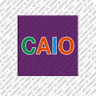 ART-DOMINO® BY SABINE WELZ CAIO - Magnet with the name CAIO
