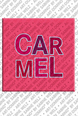 ART-DOMINO® BY SABINE WELZ CARMEL - Magnet mit dem Vornamen CARMEL