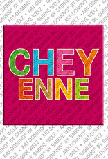 ART-DOMINO® BY SABINE WELZ CHEYENNE - Magnet with the name CHEYENNE