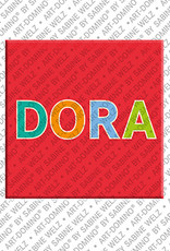 ART-DOMINO® BY SABINE WELZ DORA - Aimant avec le nom  DORA