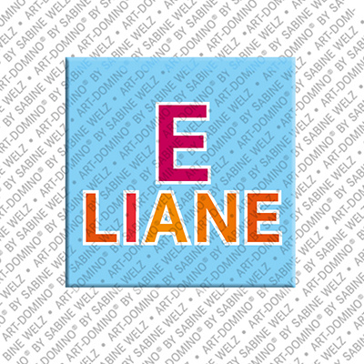 ART-DOMINO® BY SABINE WELZ ELIANE - Magnet with the name ELIANE