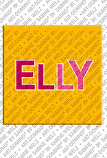 ART-DOMINO® BY SABINE WELZ ELLY - Magnet mit dem Vornamen ELLY