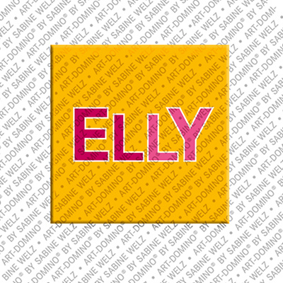 ART-DOMINO® BY SABINE WELZ ELLY - Aimant avec le nom  ELLY
