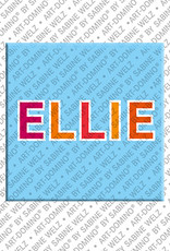 ART-DOMINO® BY SABINE WELZ ELLIE - Magnet with the name ELLIE