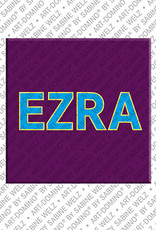 ART-DOMINO® BY SABINE WELZ EZRA - Magnet mit dem Vornamen EZRA