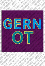 ART-DOMINO® BY SABINE WELZ GERNOT - Magnet with the name GERNOT