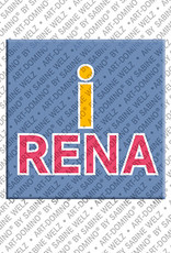 ART-DOMINO® BY SABINE WELZ IRENA - Magnet with the name IRENA
